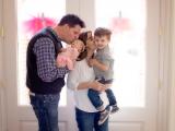 Family lifestyle image with newborn baby girl Sunny Mays Photography