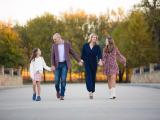 Family walking on bridge by best family photographer in Southlake Westlake Trophy Club Texas